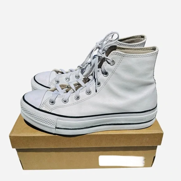 Converse White High-Top Sneakers - Picture 2 of 7